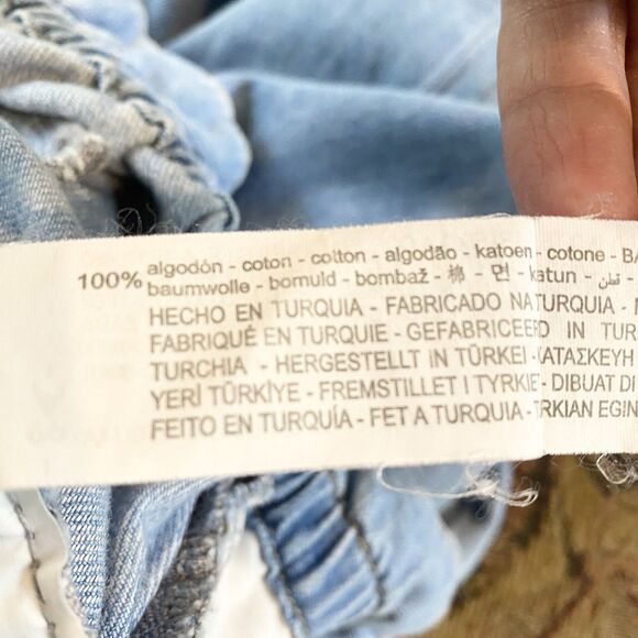 ZARA Paperbag Jeans Baggy Fit Carrot Legs Blogger Favorite Size 8 - Picture 7 of 11